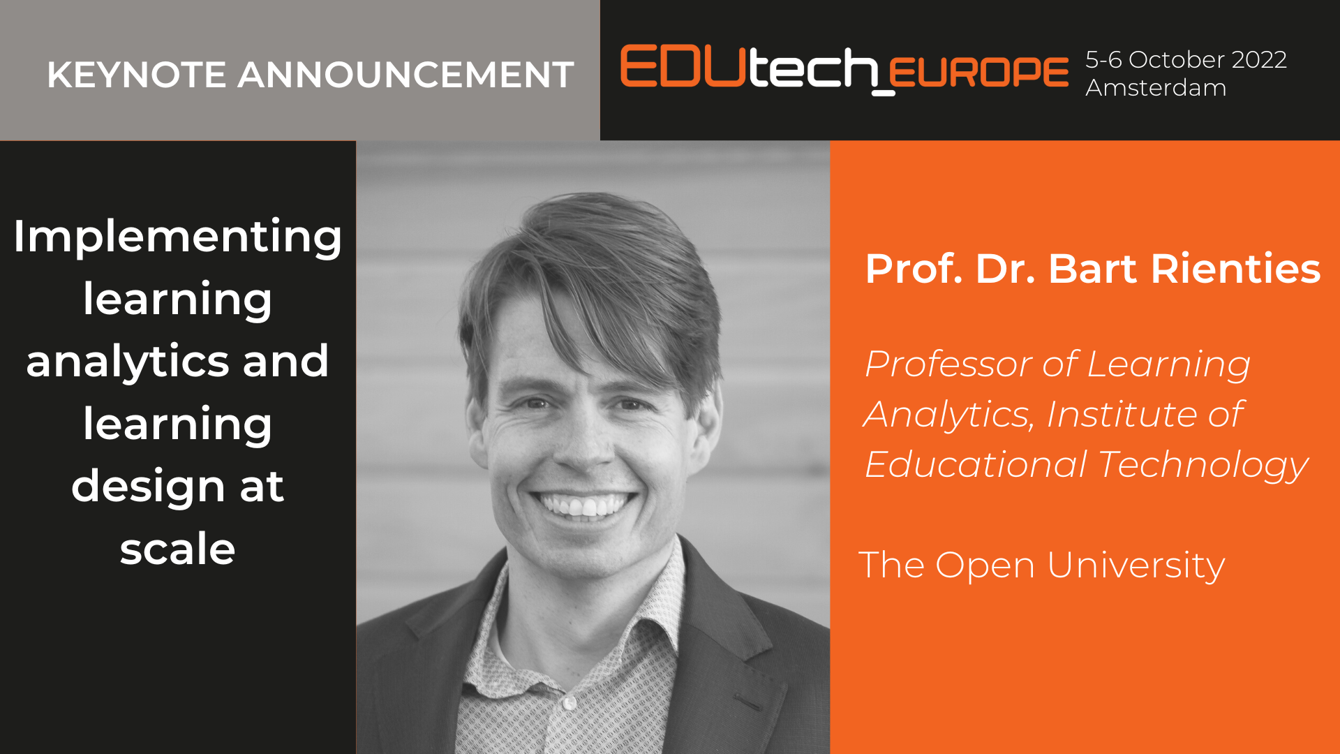 In Conversation With… Prof. Dr. Bart Rienties - EDUtech_talks